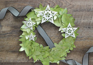 Paper Wreath with Metallic Accents